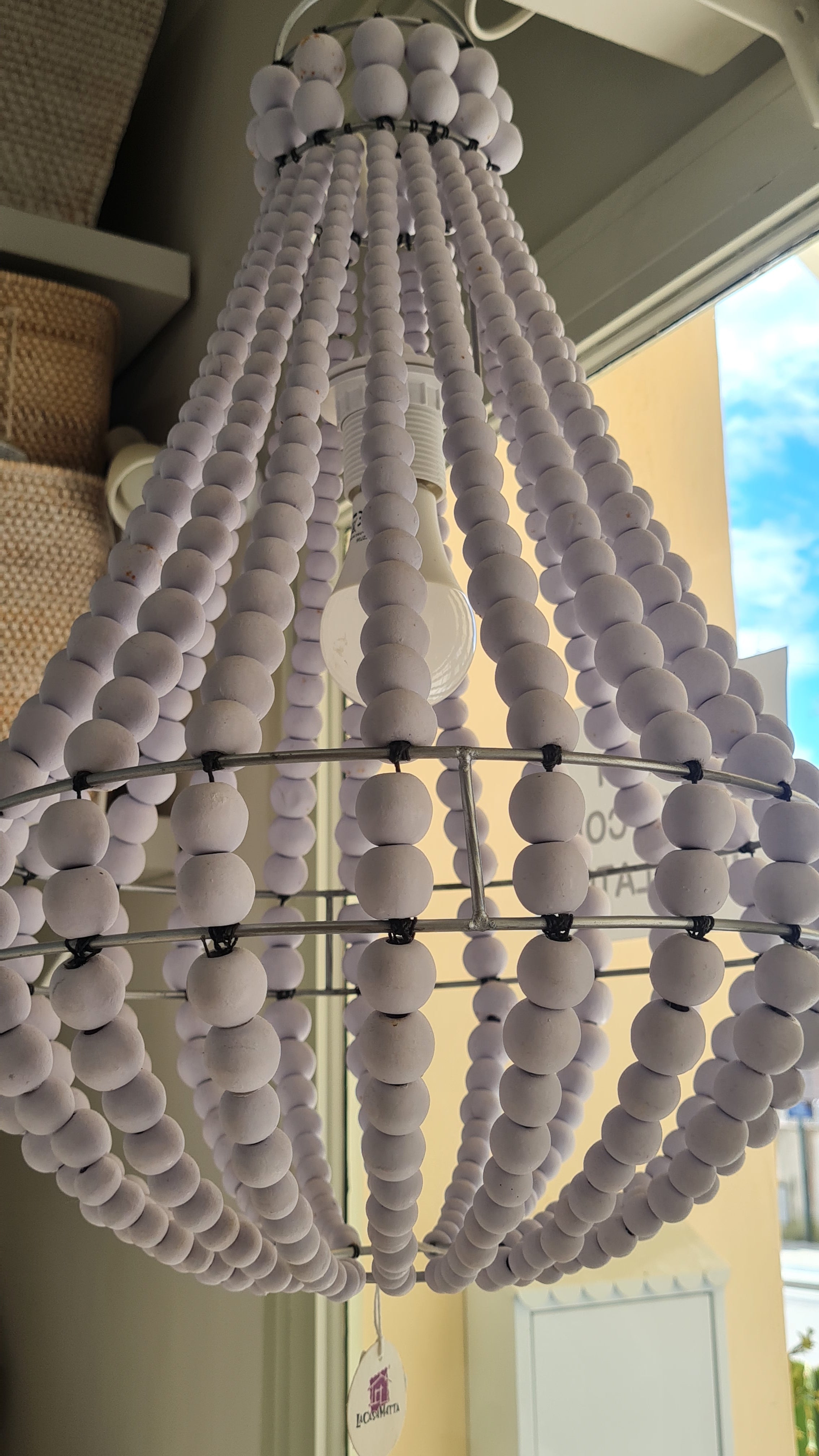 LAMPADARI PALLINE LEGNO