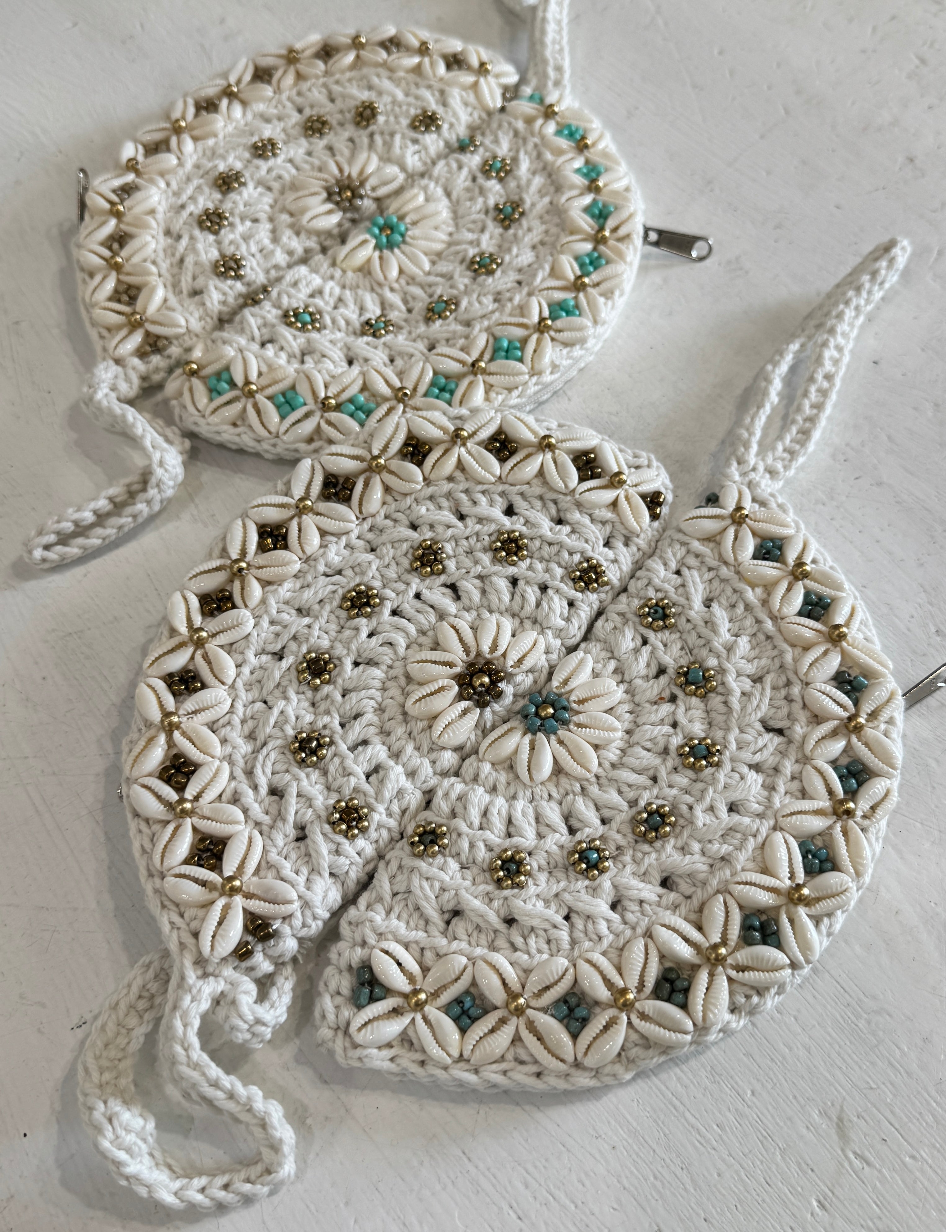 Pochettina Mezzaluna macramé