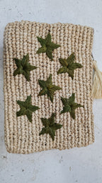 POCHETTE RAFIA STELLINE