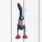 Papera Decorativa In Legno Artigianale Captain America Mascherato Supereroe Marvel