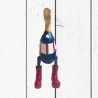 Papera Decorativa In Legno Artigianale Captain America Supereroe Marvel
