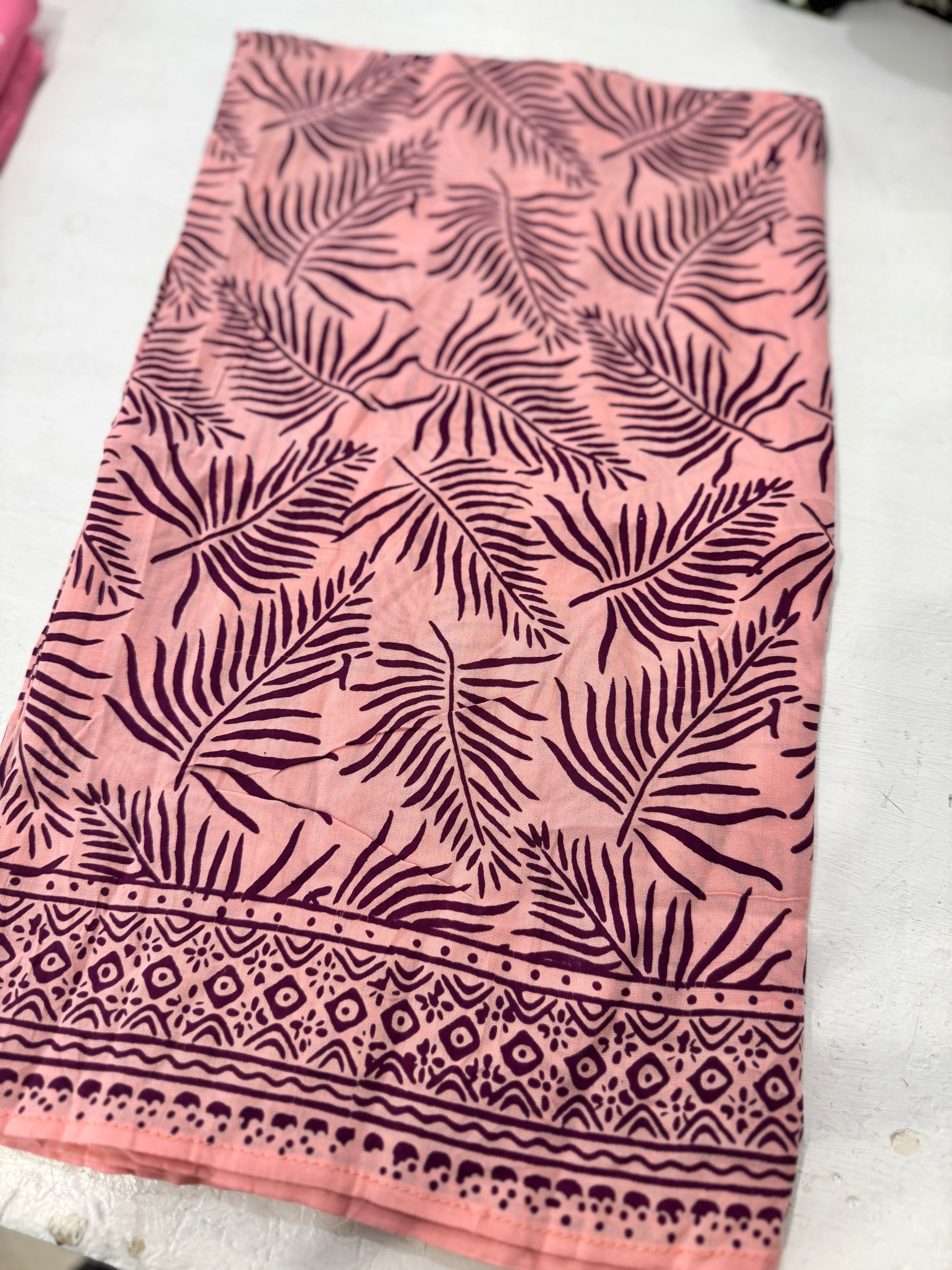 PAREO CHIFFON ROSA PALME ROSA SCURO