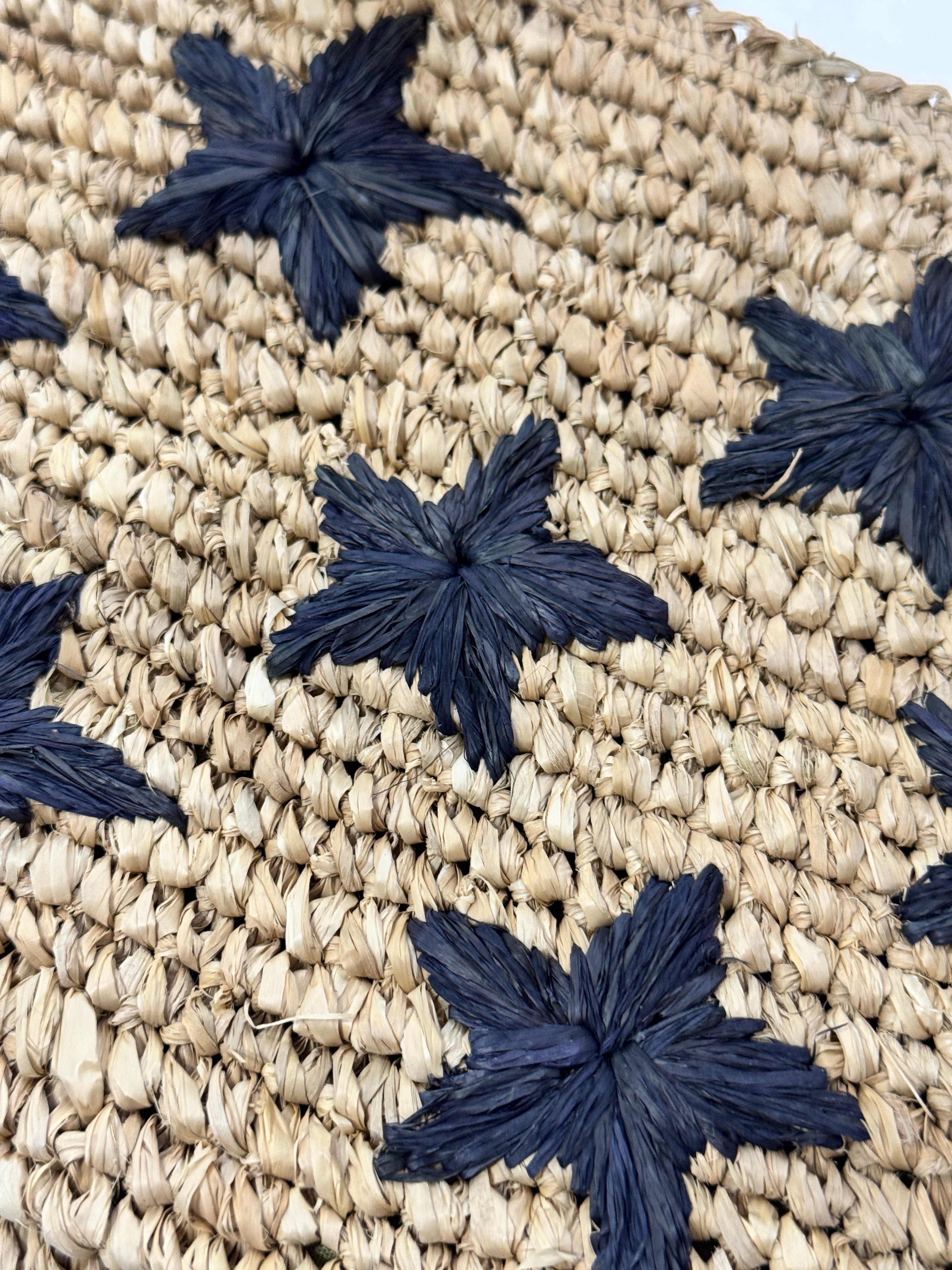 POCHETTE RAFIA STELLINE
