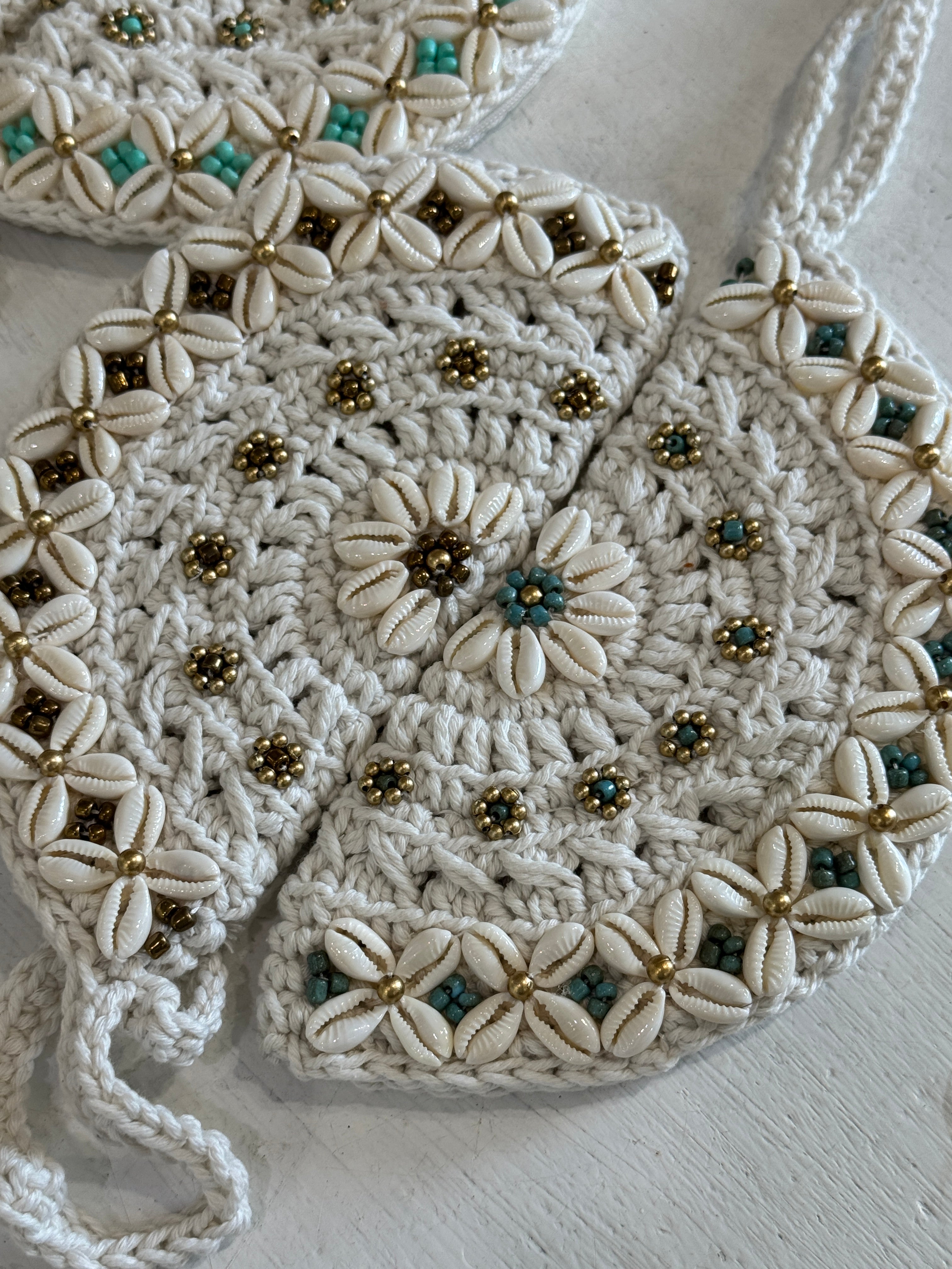 Pochettina Mezzaluna macramé