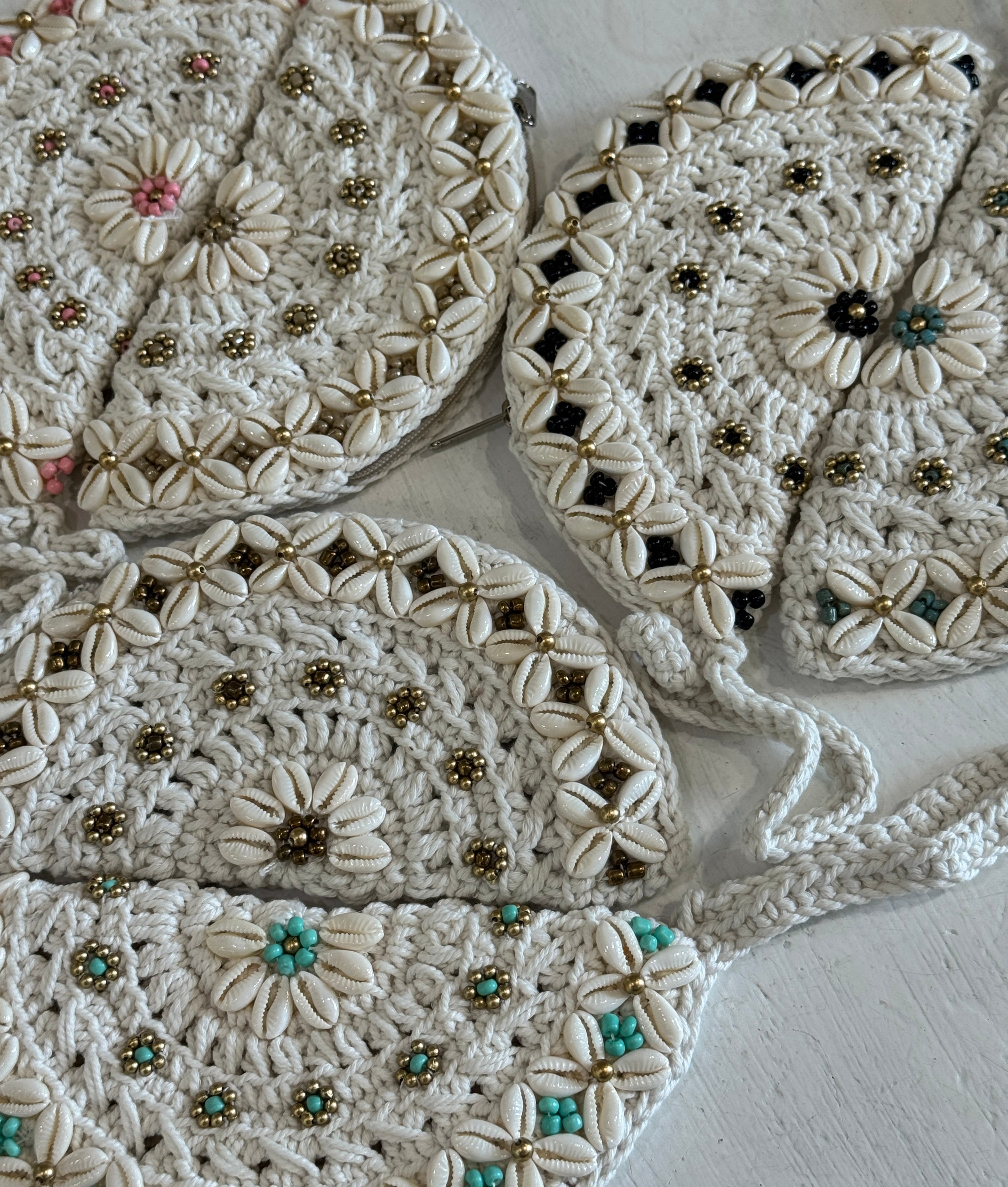 Pochettina Mezzaluna macramé