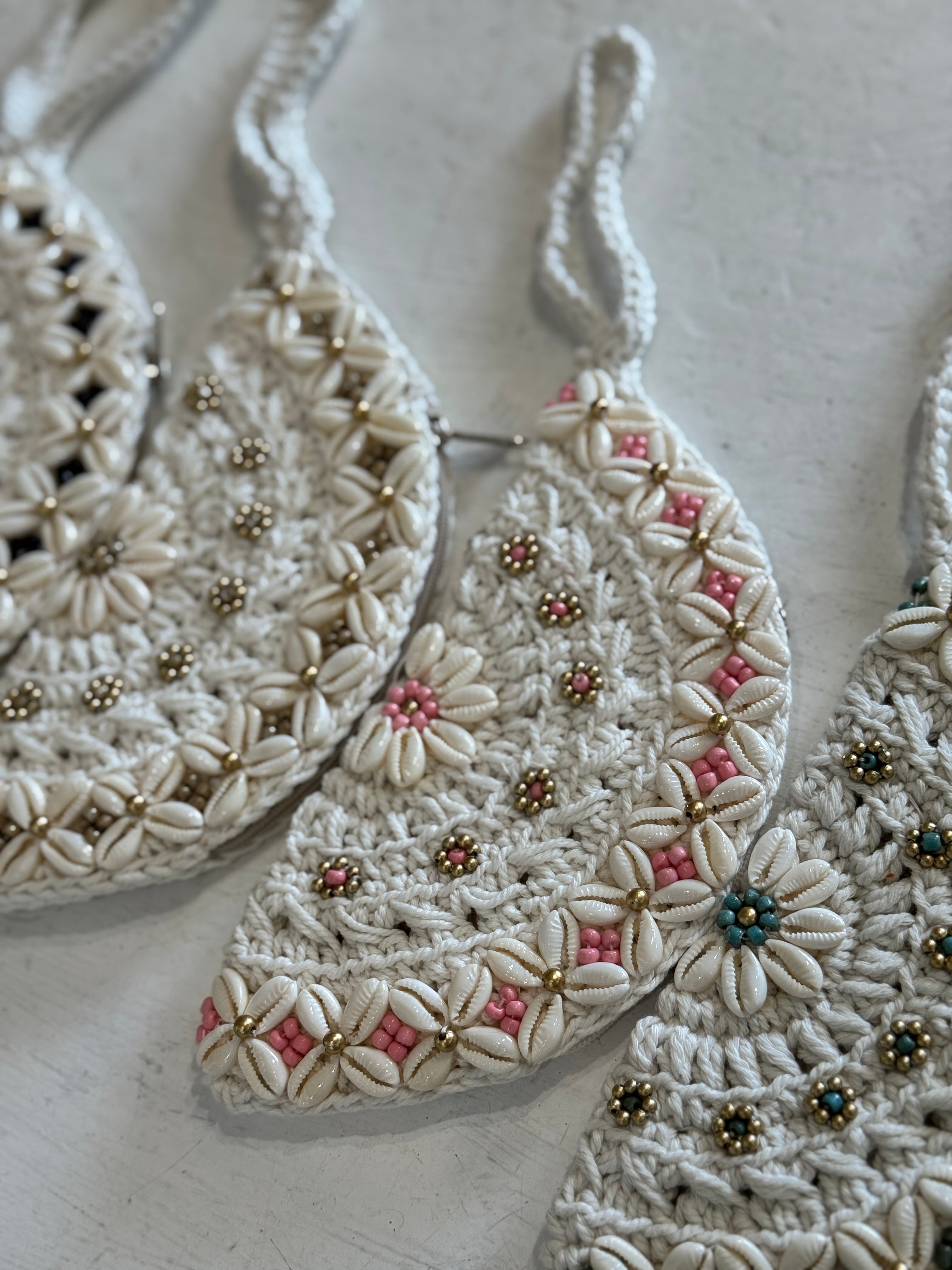 Pochettina Mezzaluna macramé