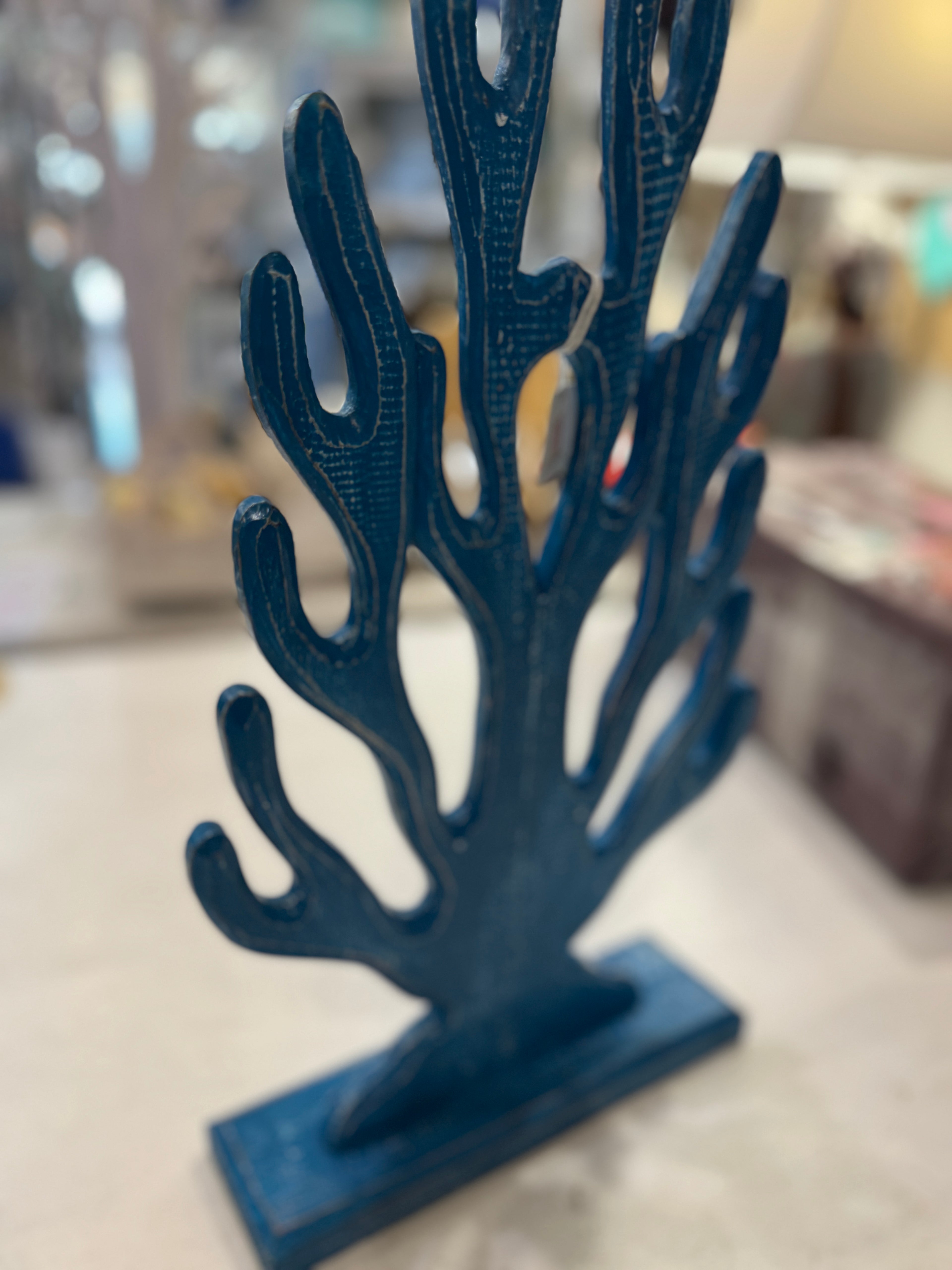 CORALLO IN LEGNO CON BASE