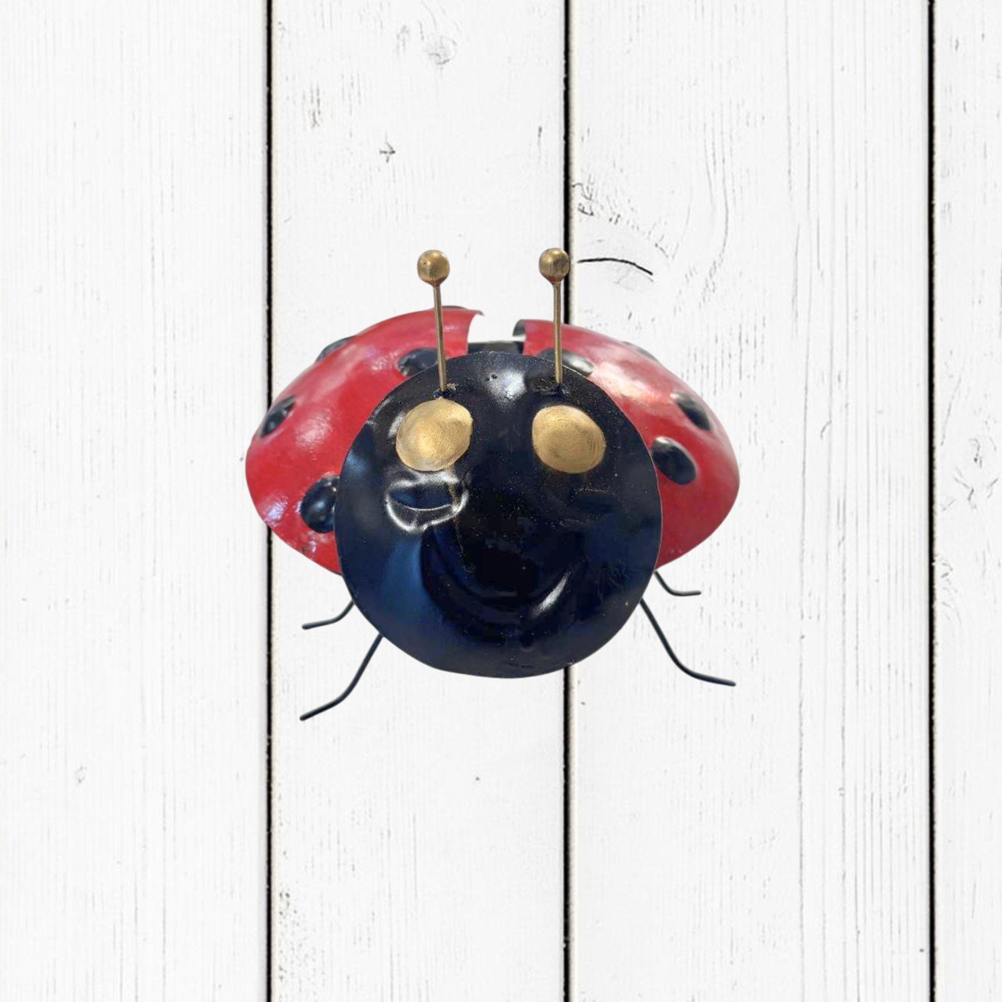 Portazampirone Coccinella in Ferro | Accessorio Antizanzare per Giardino