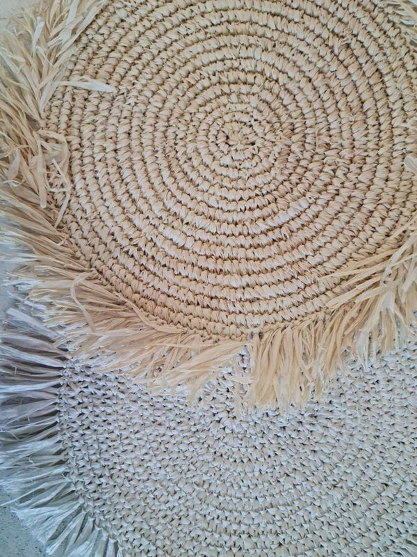 Placemat in Rafia con Frange – Morbido e Lavabile | Importazione Indonesia