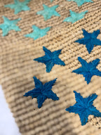 POCHETTE RAFIA STELLINE