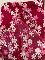 Pochette in batik e pvc con tracollina