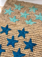 POCHETTE RAFIA STELLINE