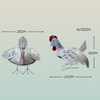 Portazampirone Gallo in Ferro | Accessorio Antizanzare per Giardino e Outdoor
