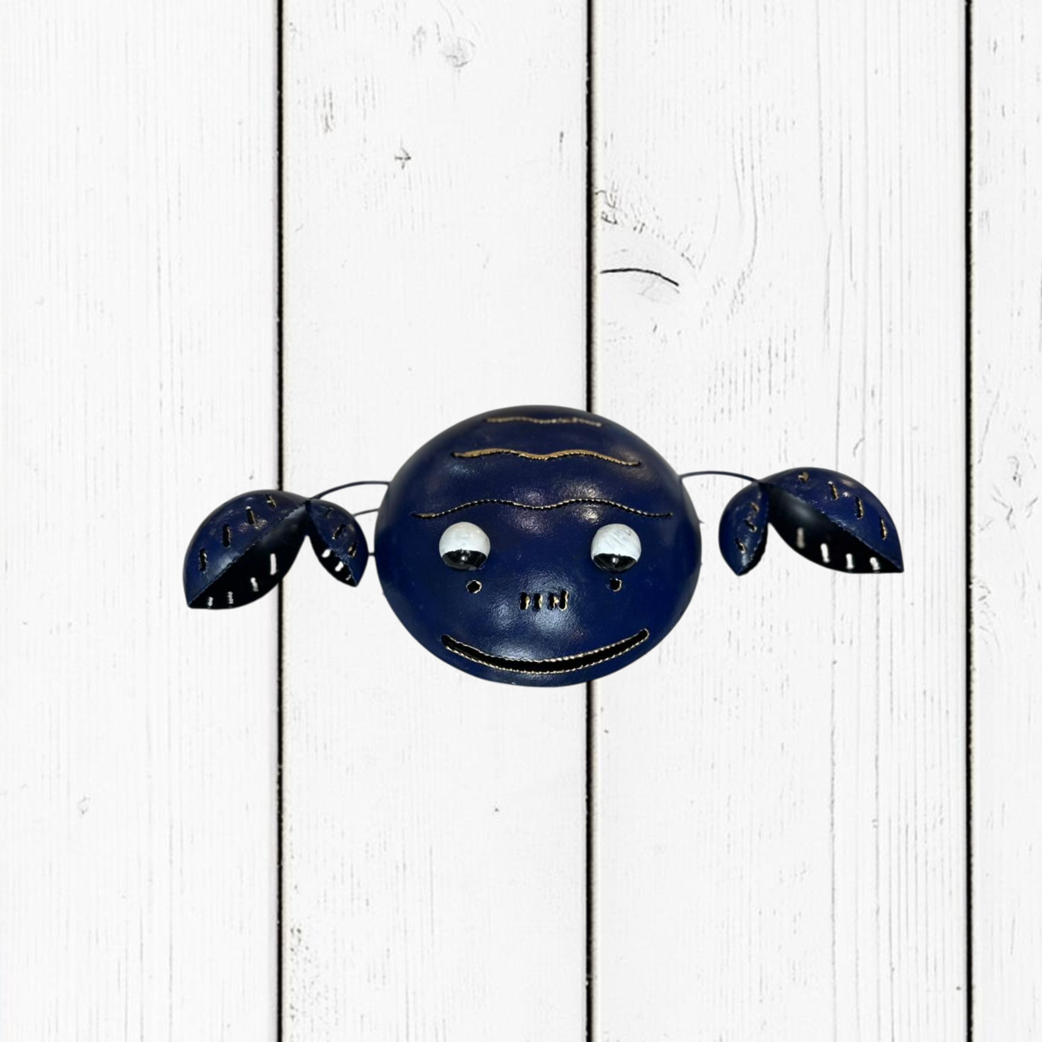 Portazampirone Granchio Blu in Ferro | Accessorio Antizanzare per Giardino
