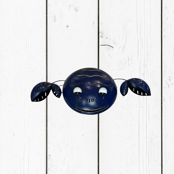 Portazampirone Granchio Blu in Ferro | Accessorio Antizanzare per Giardino