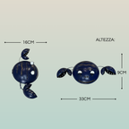 Portazampirone Granchio Blu in Ferro | Accessorio Antizanzare per Giardino