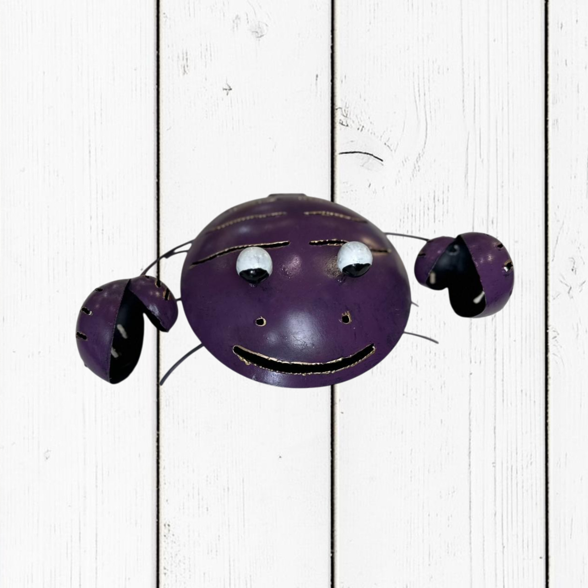 Portazampirone Granchio Violetto in Ferro | Accessorio Antizanzare per Giardino