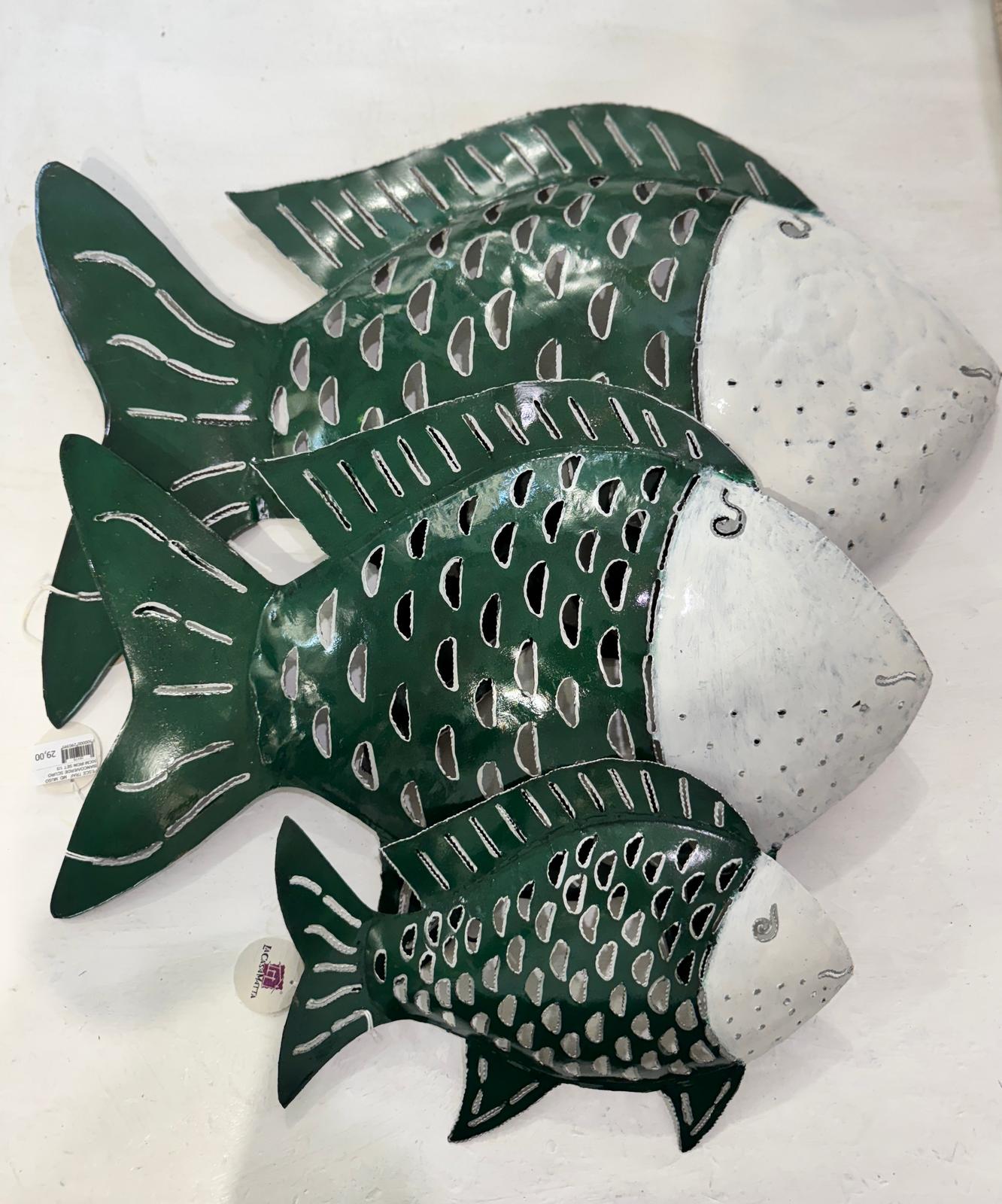 PESCE FERRO MUSO BIANCO CORPO VERDE SCURO