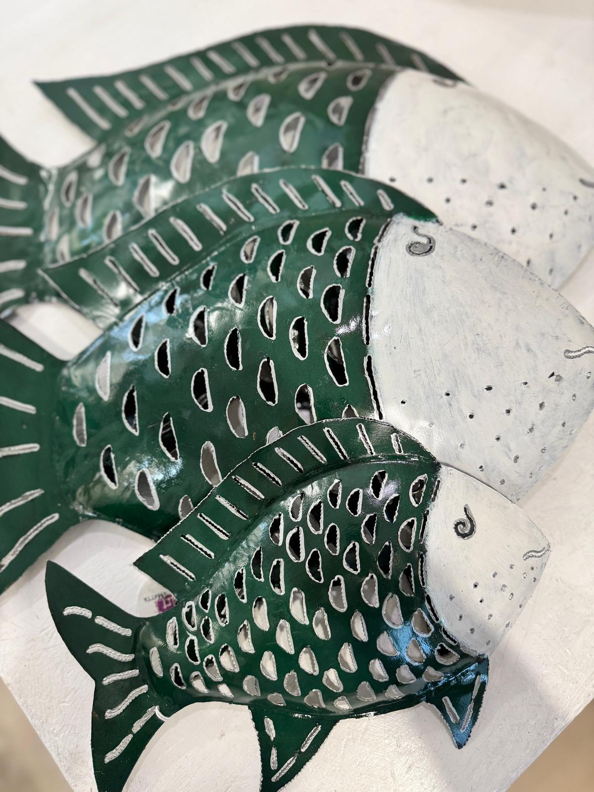 PESCE FERRO MUSO BIANCO CORPO VERDE SCURO