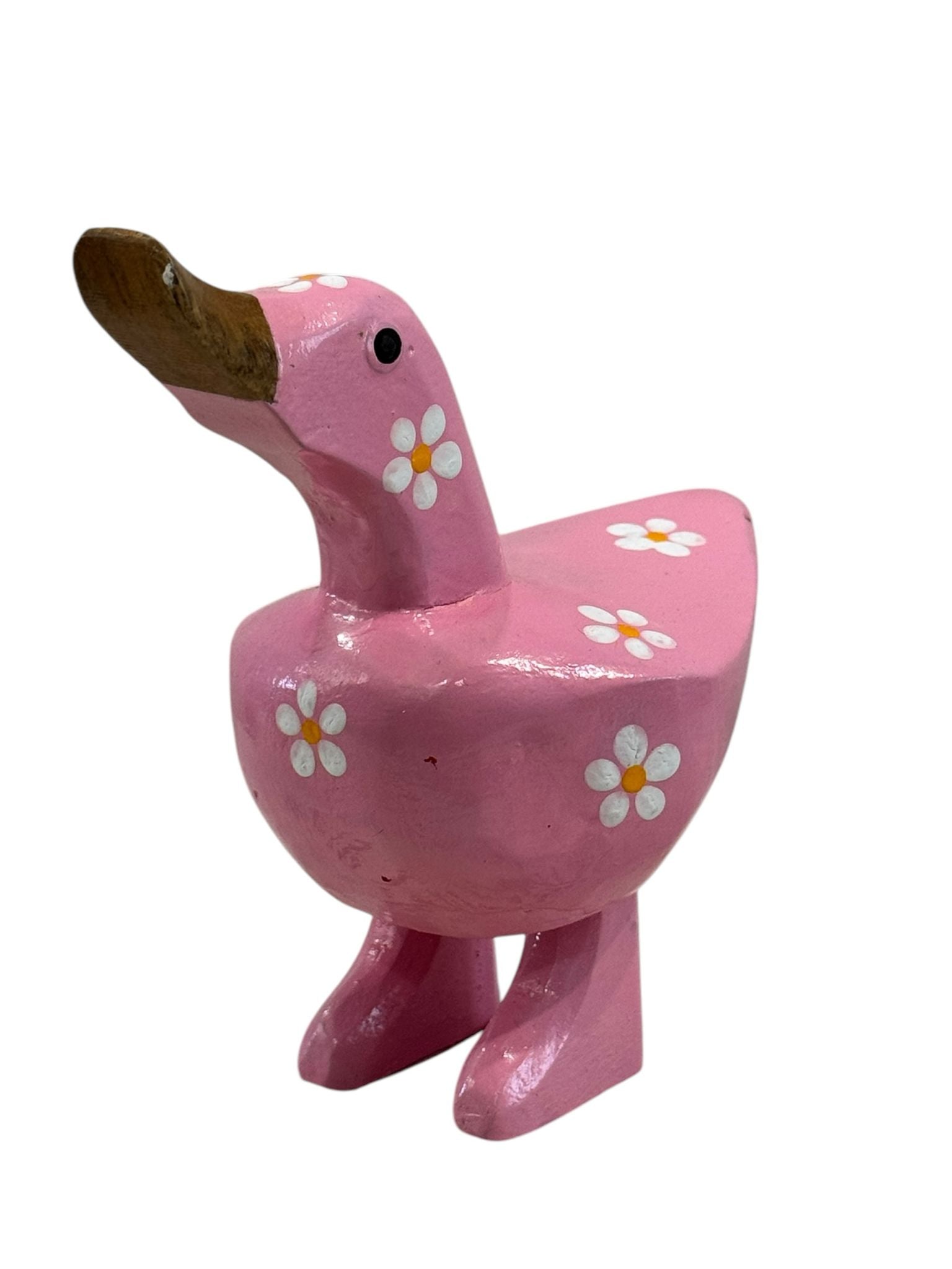 Papera decorativa in legno Mini Rosa Fiorellini Bianchi