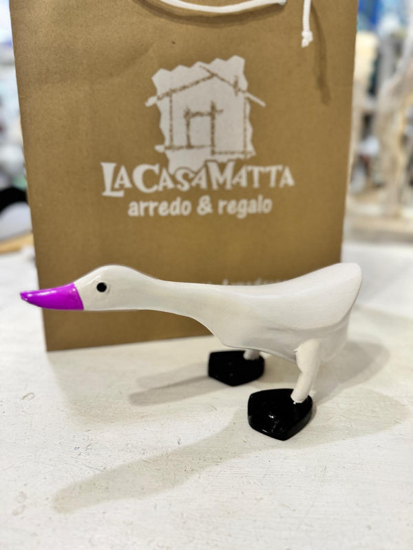 Papera decorativa in legno Chinata Becco Viola