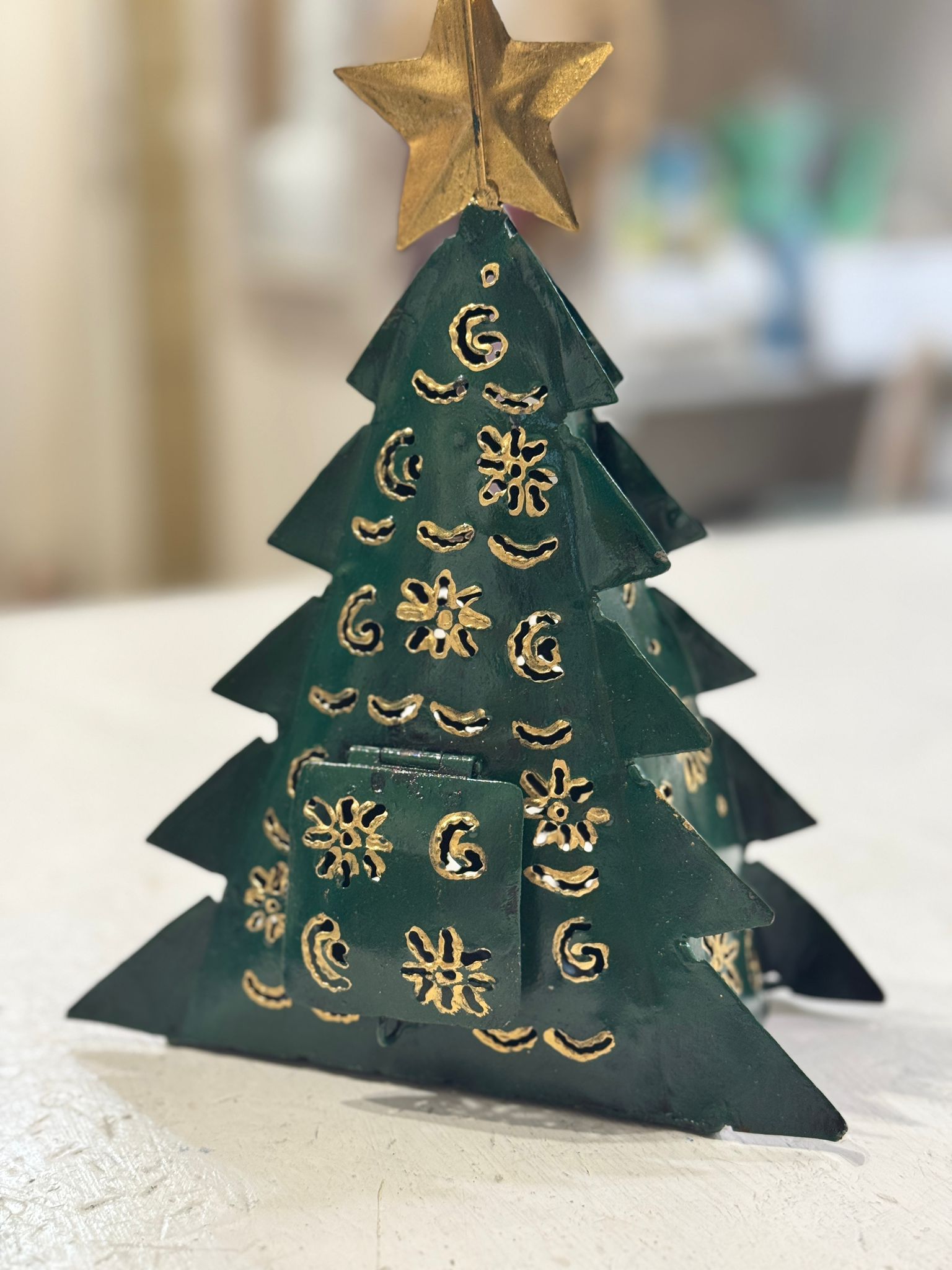 ALBERO DI NATALE PORTA CANDELA SPORTELLINO