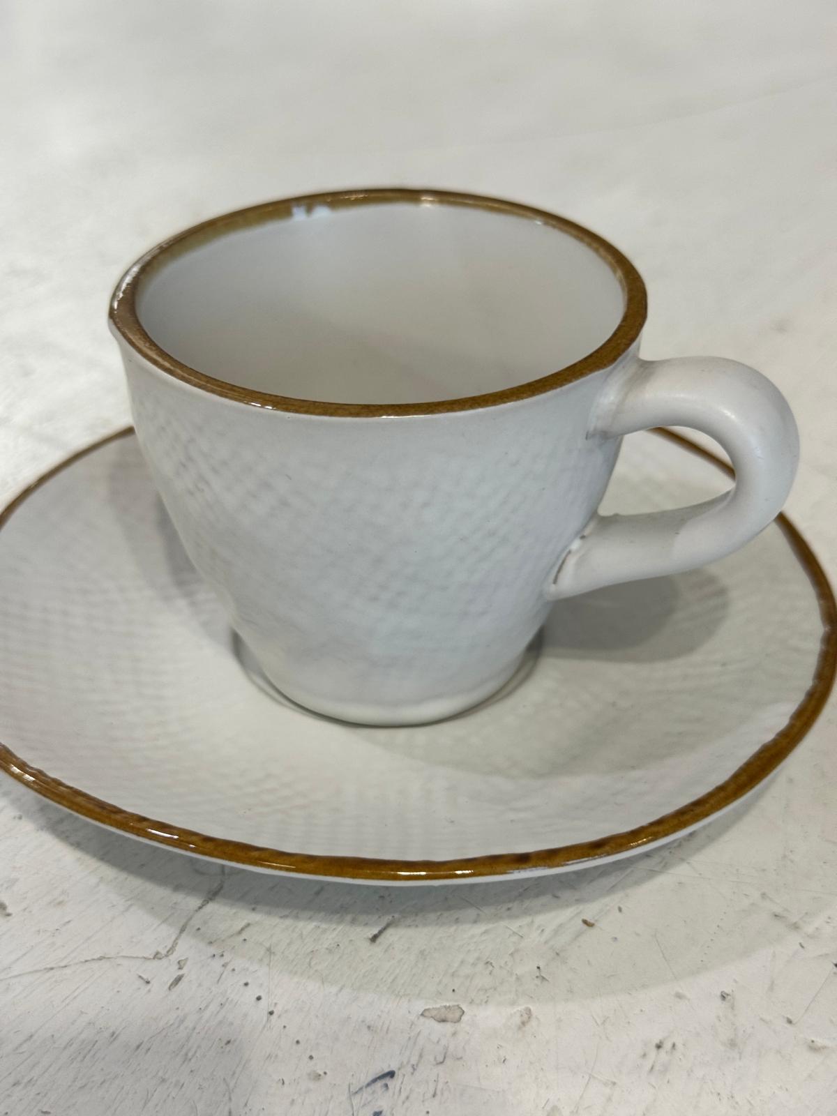TAZZINA CAFFÈ CON PIATTINO BIANCA