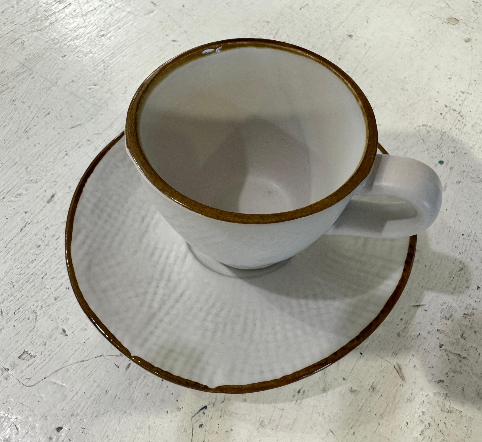 TAZZINA CAFFÈ CON PIATTINO BIANCA