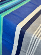 Tovaglia Resinata Riga Blu Raya Antimacchia e Idrorepellente