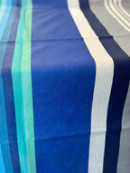 Tovaglia Resinata Riga Blu Raya Antimacchia e Idrorepellente