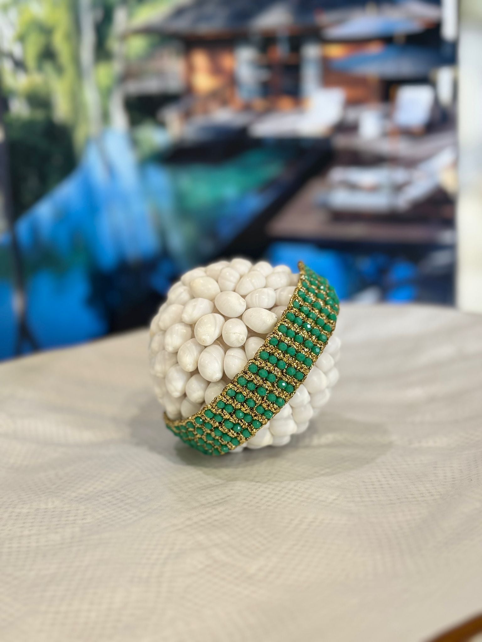 BRACCIALE FILO DORATO COTONE MIX PIETRE DURE, LEGNO, CRYSTAL