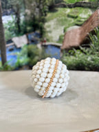BRACCIALE FILO DORATO COTONE PIETRE DURE