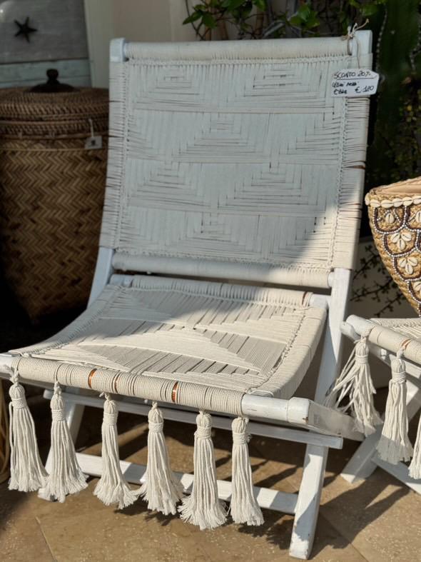 POLTRONCINA MACRAMÈ