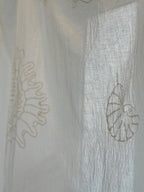 Tenda Voile Cotone Conchiglie Bianche | Tenda Marina 150x300 cm