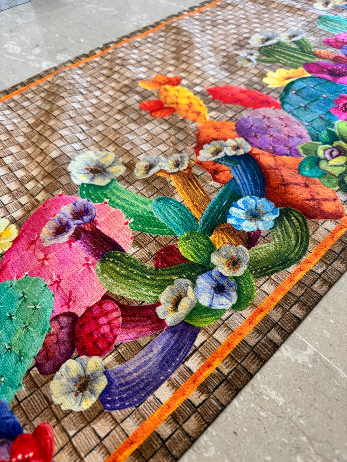 TAPPETO KACTUS STAMPATO