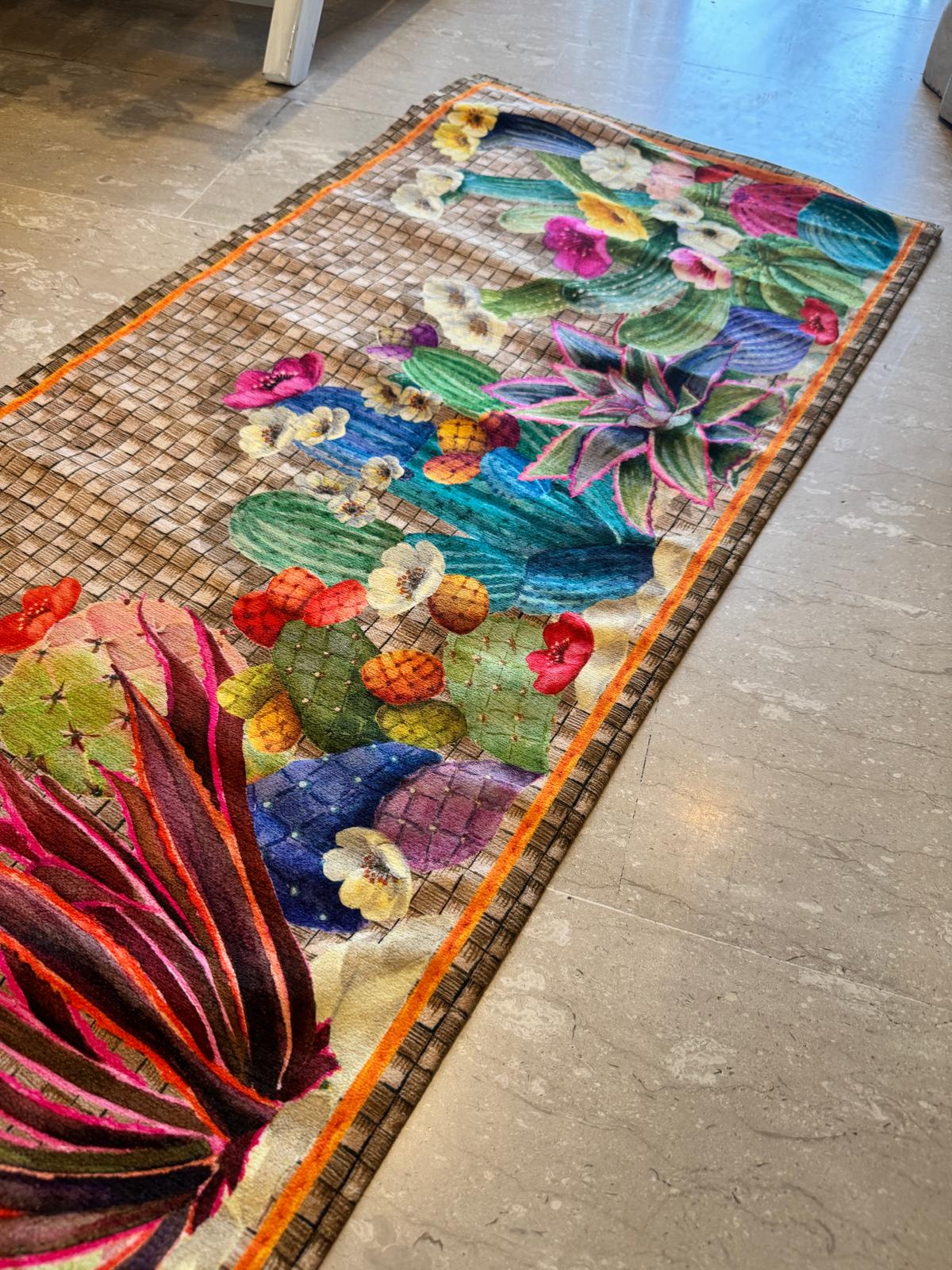 TAPPETO KACTUS STAMPATO