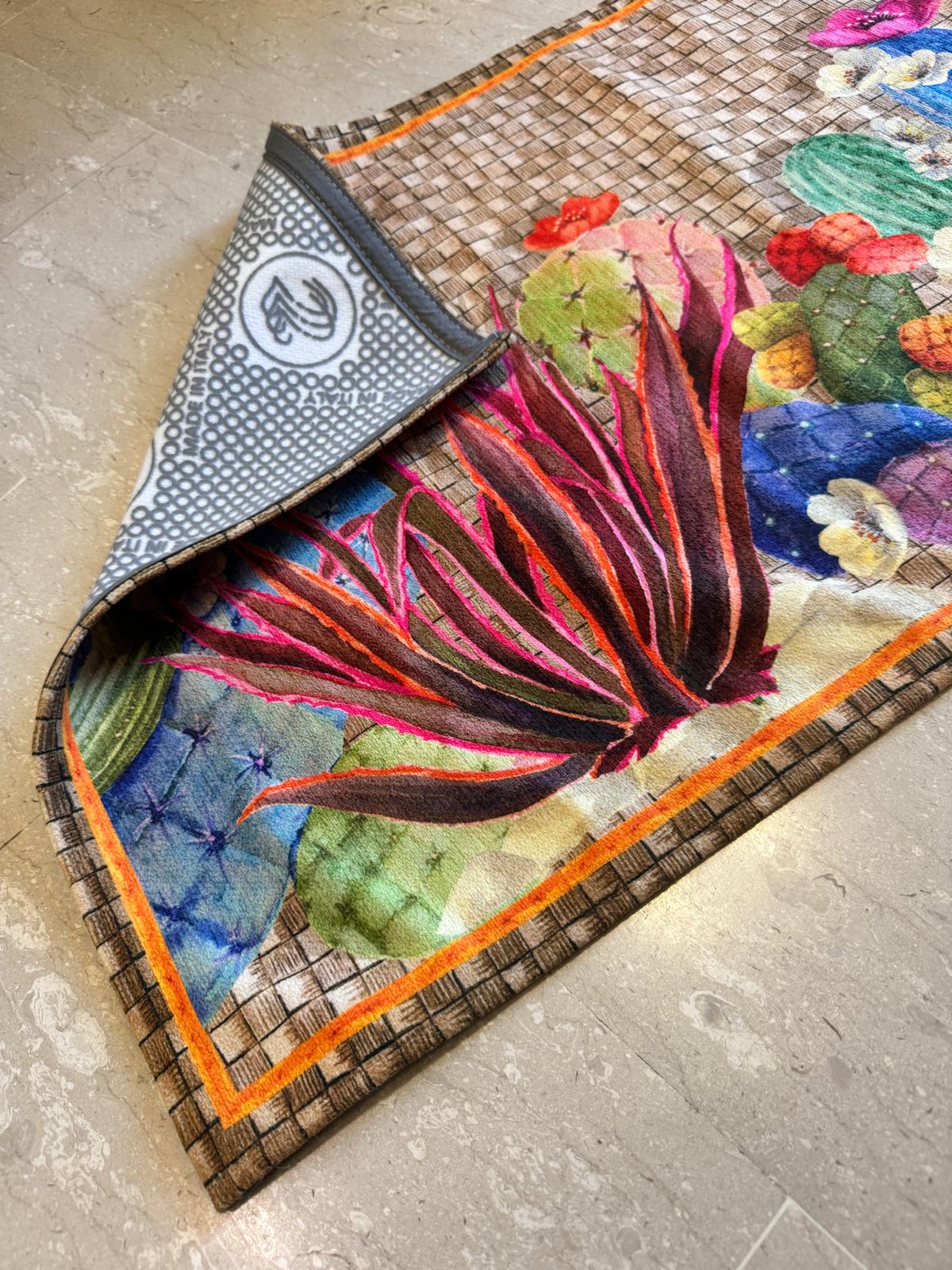 TAPPETO KACTUS STAMPATO