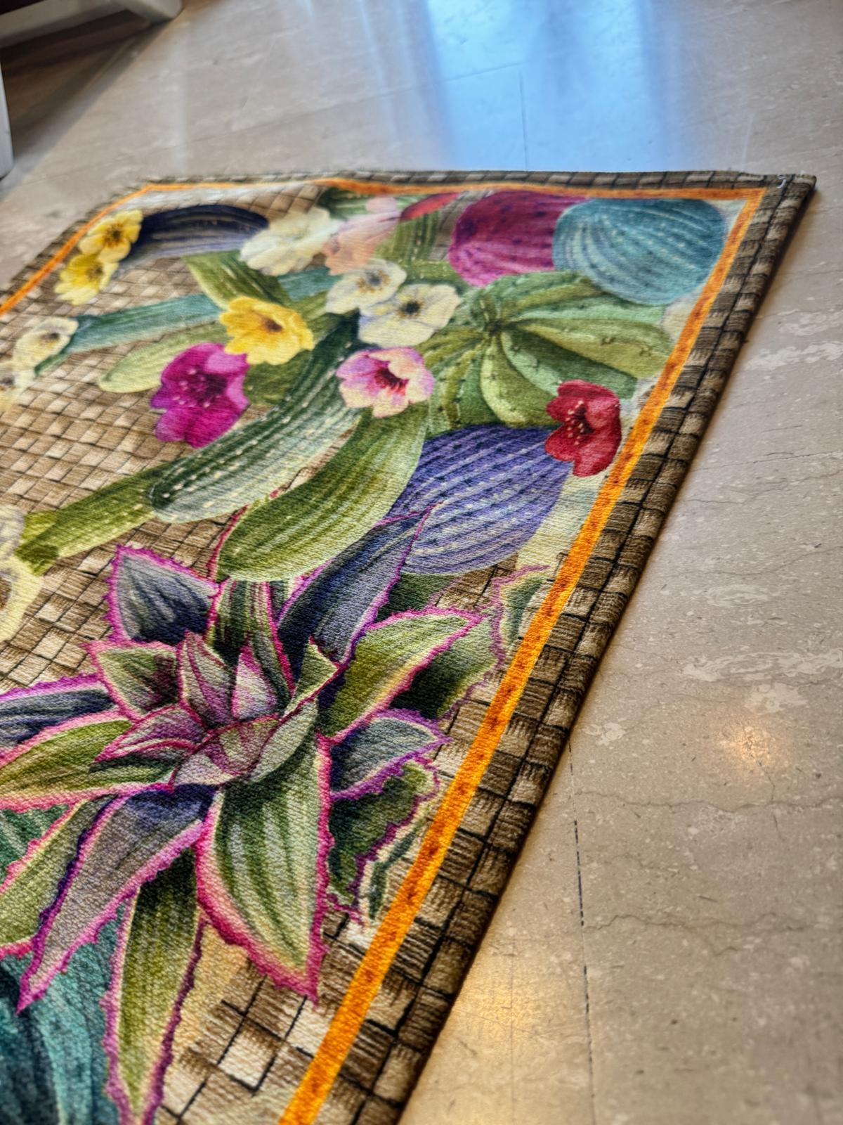 TAPPETO KACTUS STAMPATO