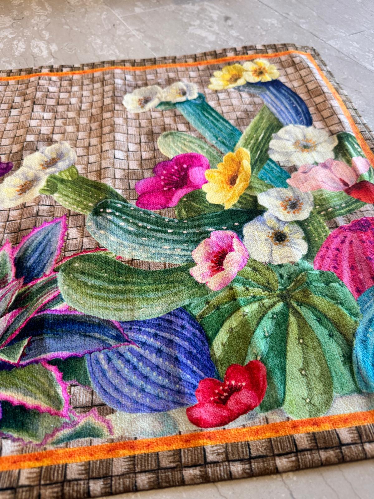 TAPPETO KACTUS STAMPATO