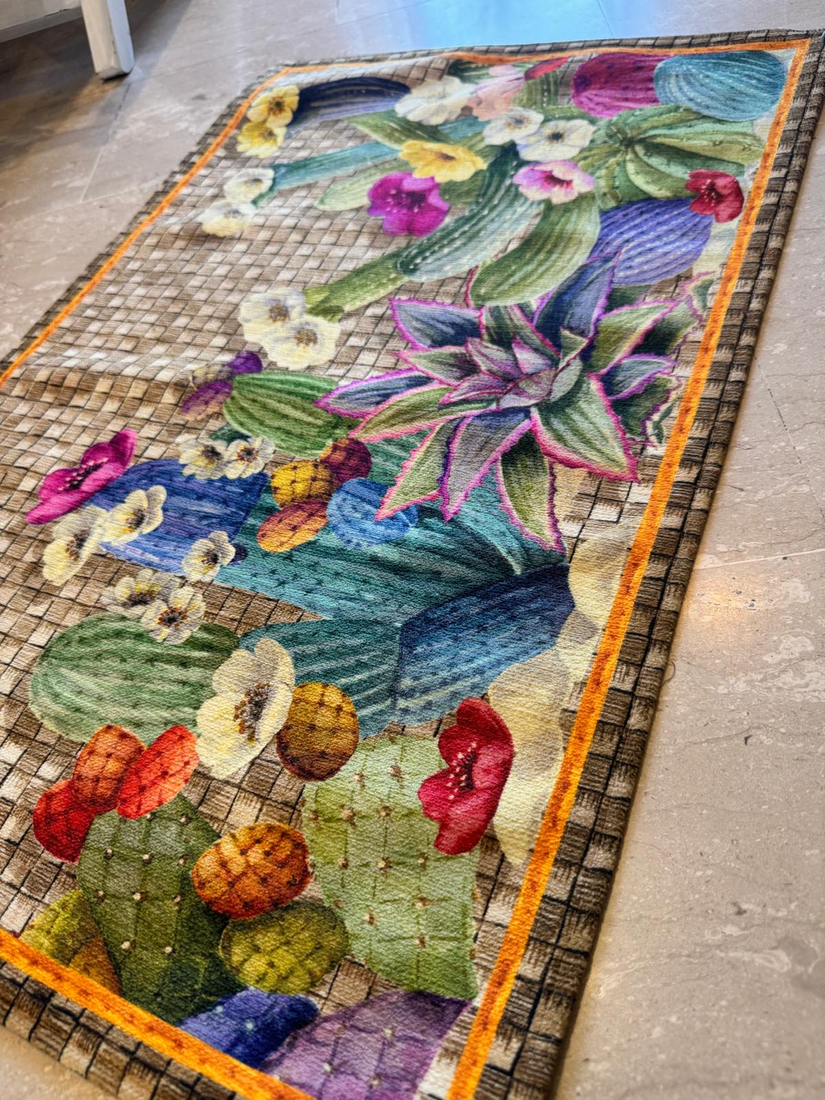 TAPPETO KACTUS STAMPATO