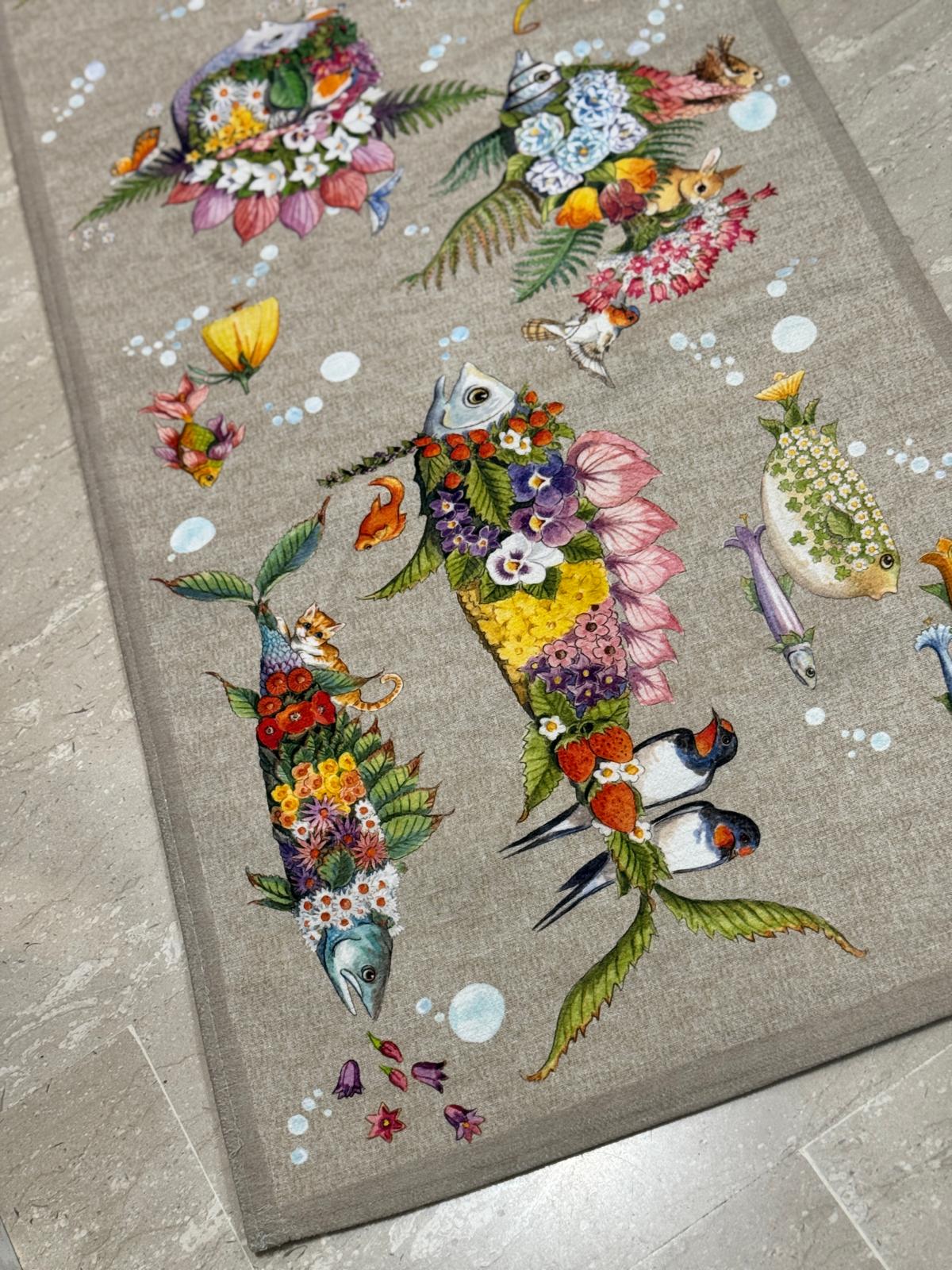 TAPPETO PESCIFLORA STAMPATO