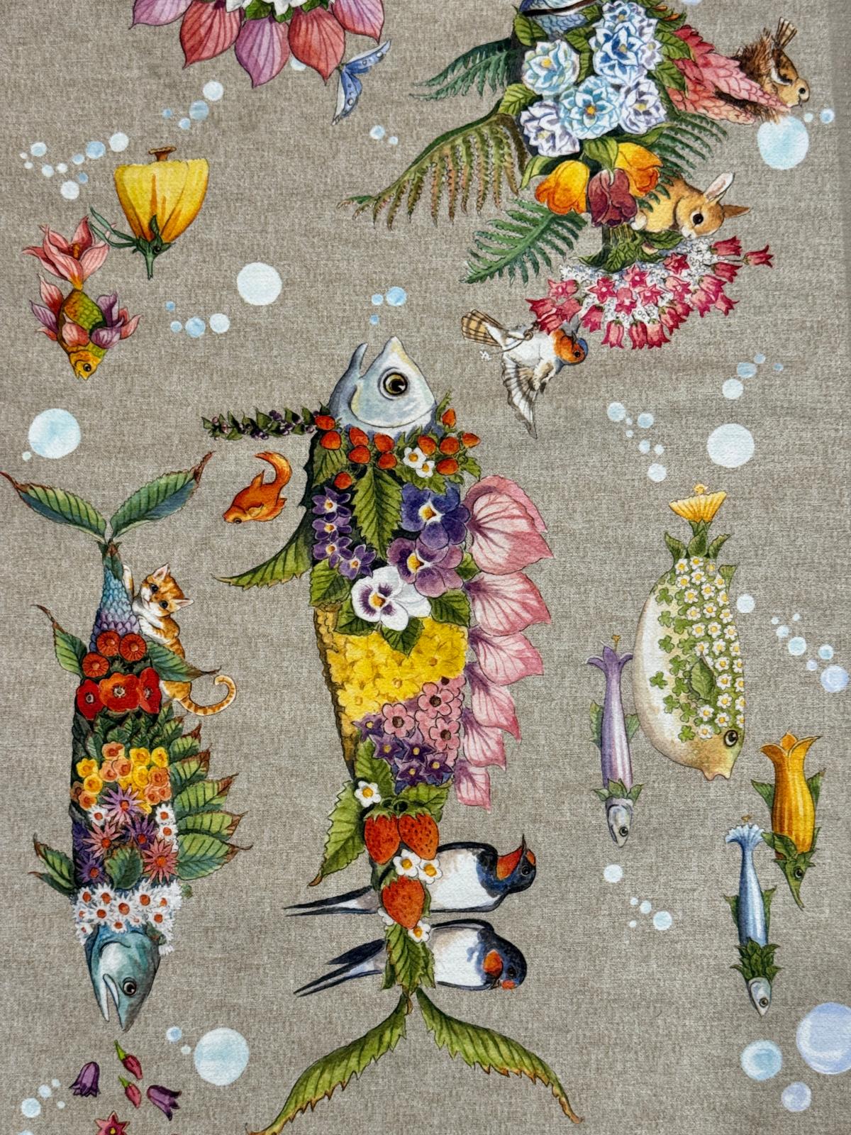 TAPPETO PESCIFLORA STAMPATO