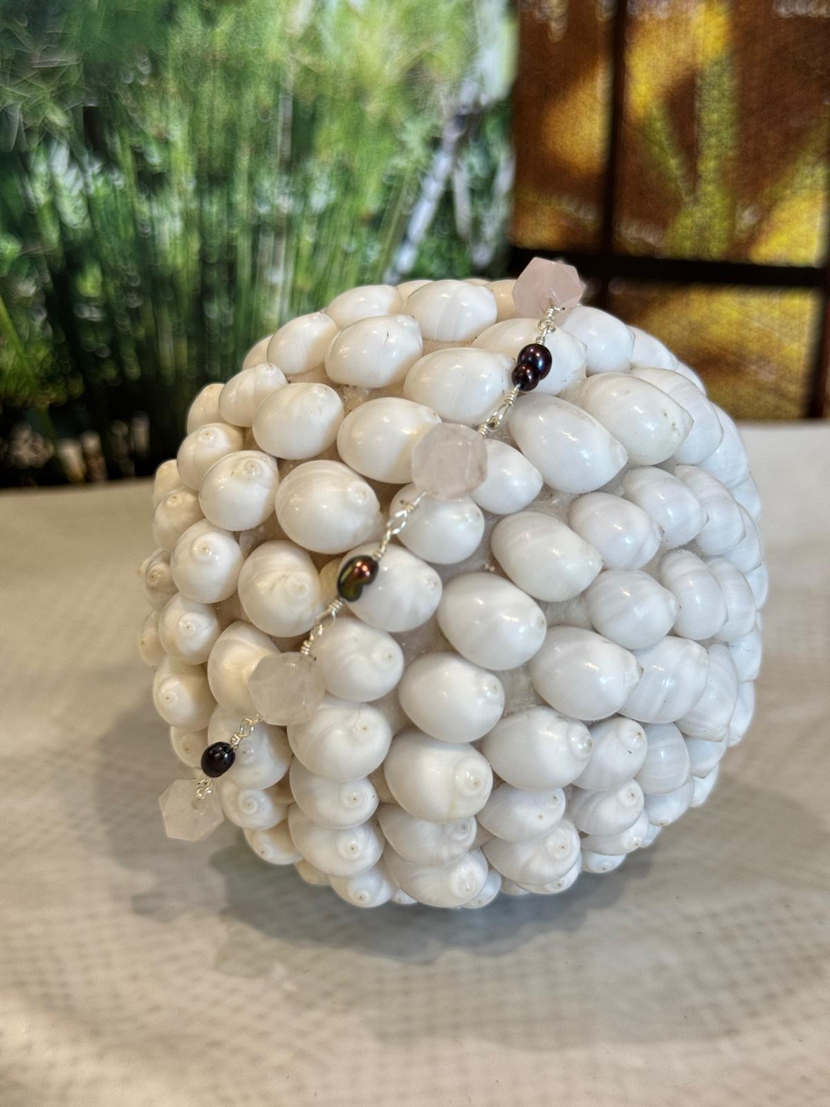 BRACCIALE MIX AMETISTA, PIETRA DELLA LUNA, PERLA DI FIUME E PIETRE DURE