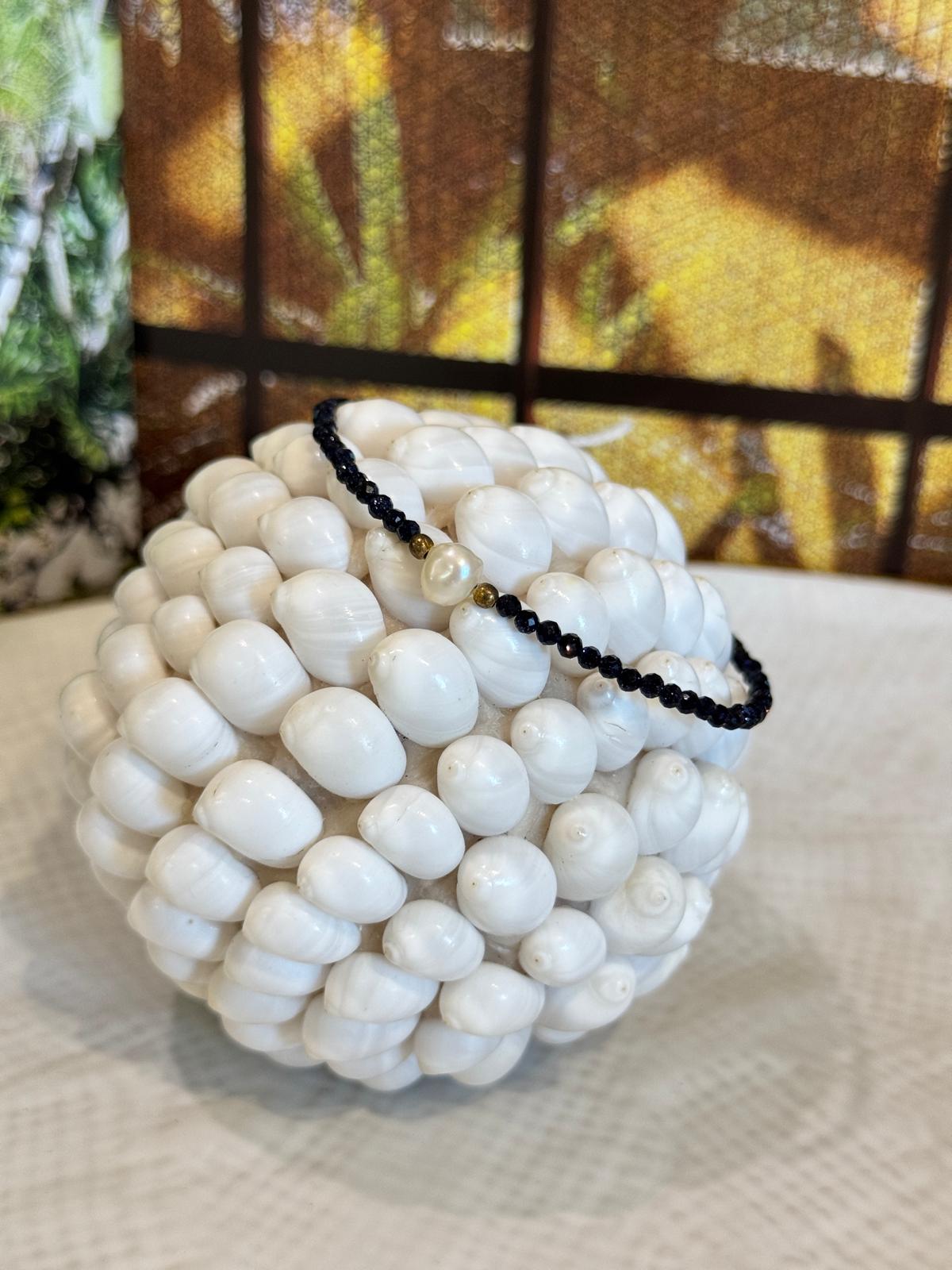 BRACCIALE MIX AMETISTA, PIETRA DELLA LUNA, PERLA DI FIUME E PIETRE DURE