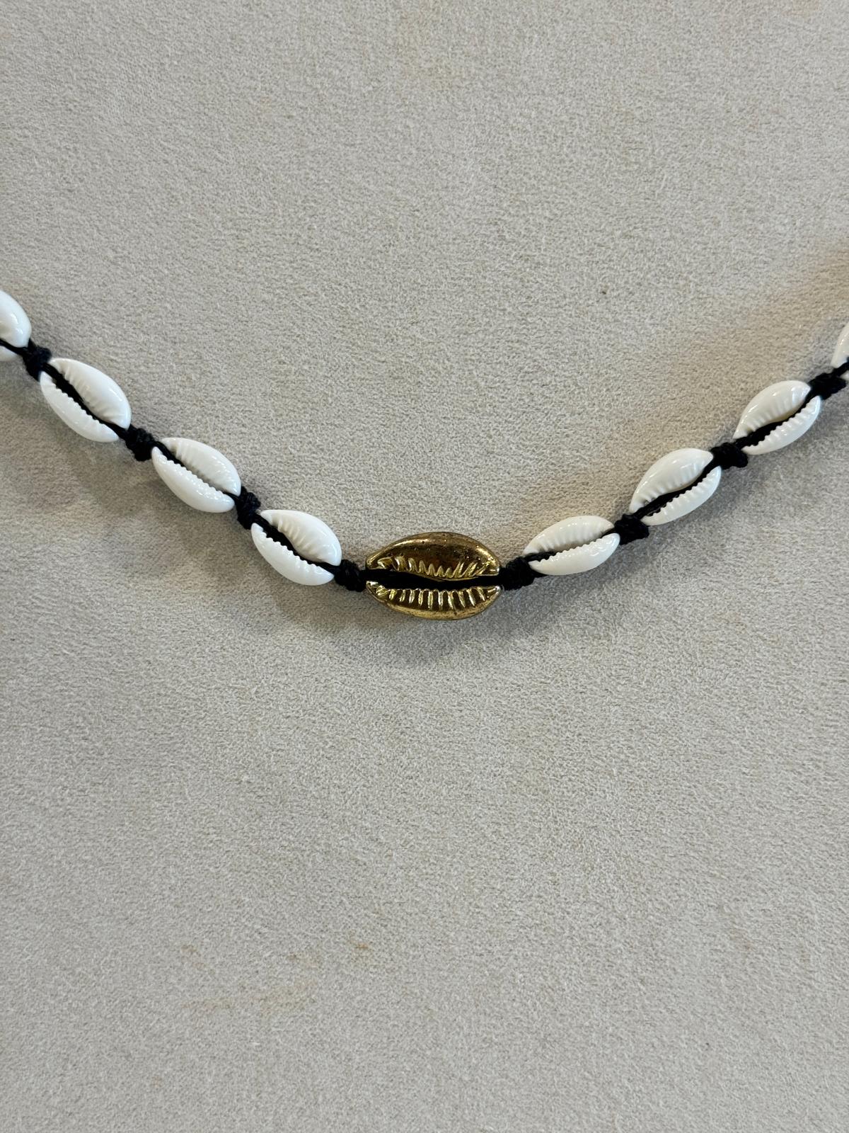 COLLANA MIX PIETRE DURE, PERLE, CRYSTAL E CONCHIGLIE