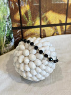 BRACCIALE MIX AMETISTA, PIETRA DELLA LUNA, PERLA DI FIUME E PIETRE DURE
