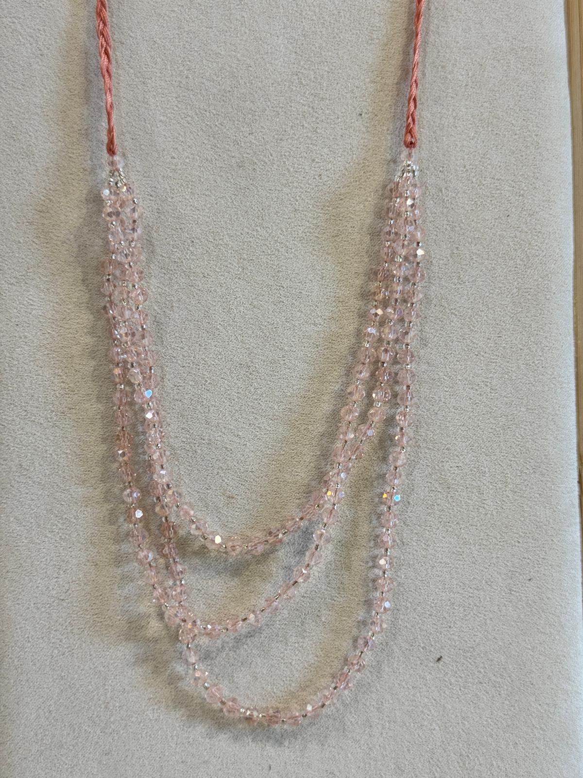 COLLANA MIX PIETRE DURE, PERLE, CRYSTAL E CONCHIGLIE