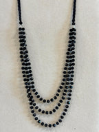 COLLANA MIX PIETRE DURE, PERLE, CRYSTAL E CONCHIGLIE