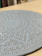 Placemat Tondo in Alluminio Battuto a Mano – Artigianale Bali Ø36 cm