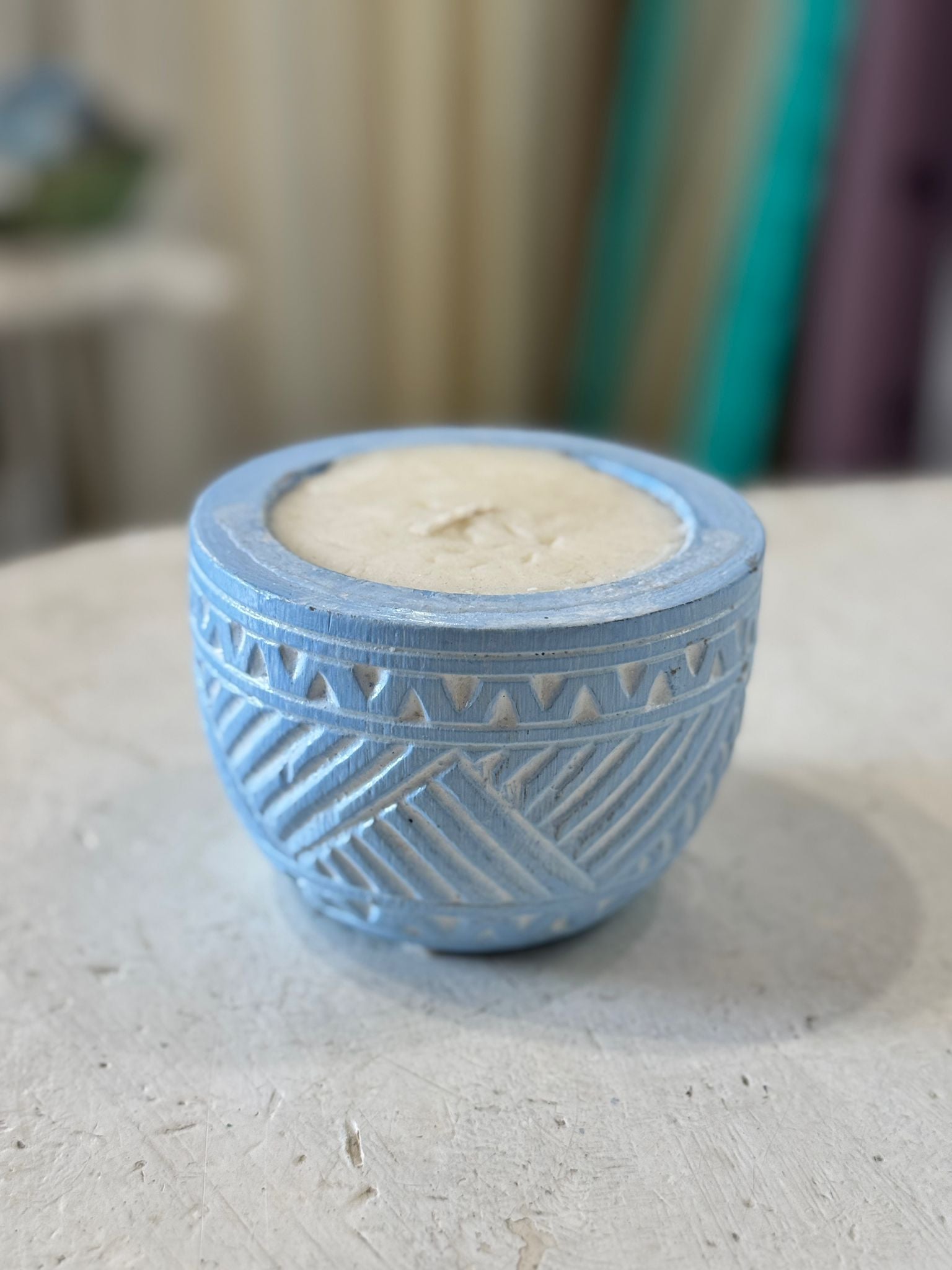 CANDELA LEGNO INTAGLIATO